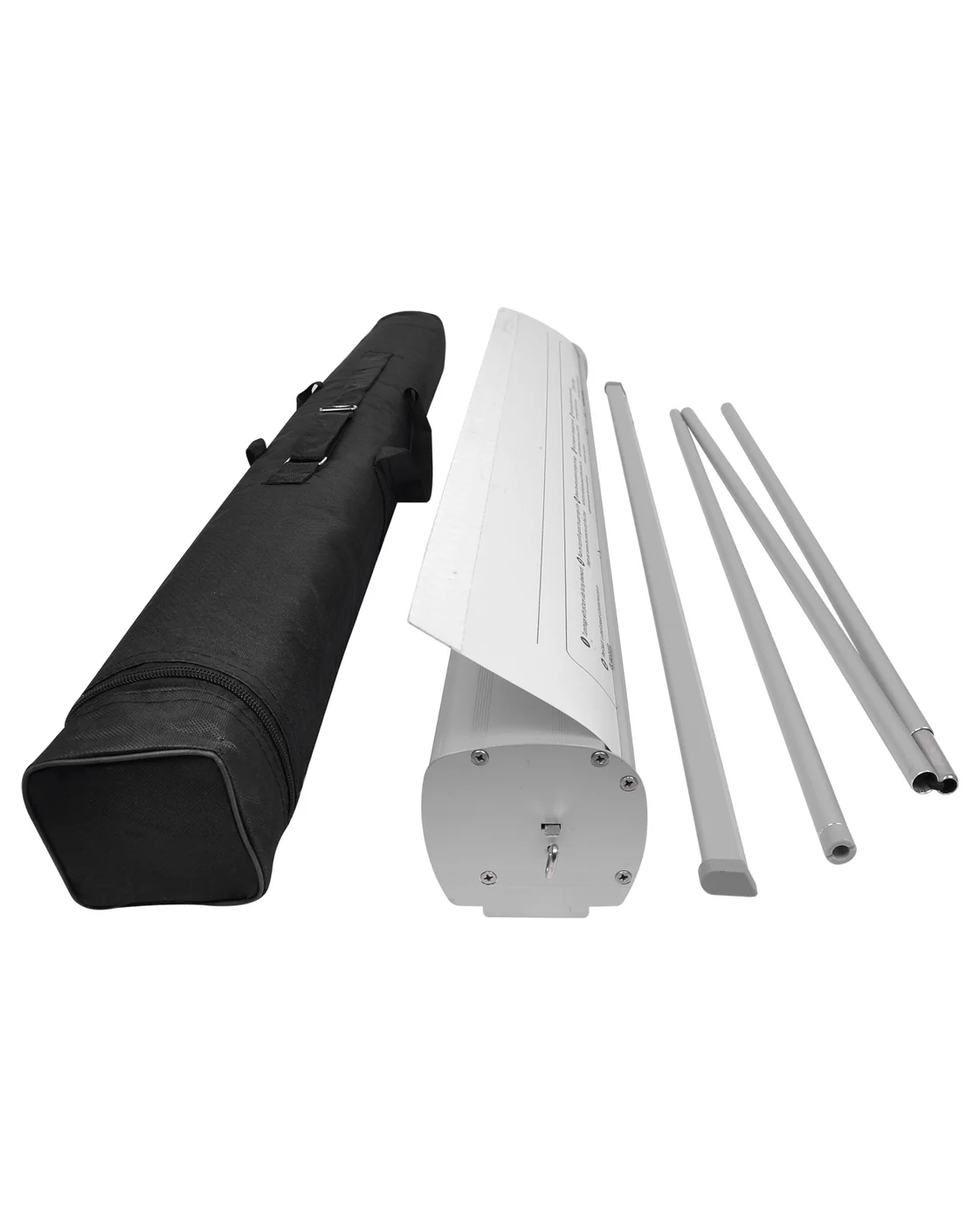 Suporte de roll up 80x200 Premium com base, haste e bolsa de nylon